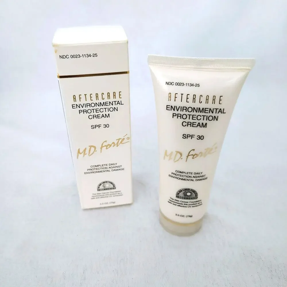 MD Forte Aftercare Environmental Protection Cream Sunscreen 2.5 oz. EXP 02/07